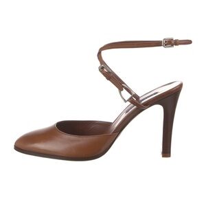 Ralph Lauren Purple Label Collection Italian Leather Slingback Pumps Size 10.5 M